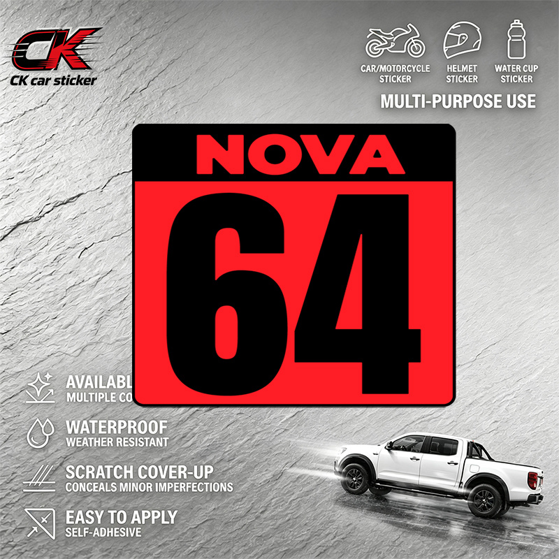 Nova Decor & Lighting Vase Glass Brun 26Cm - Creativity NOVA 64 Car Sticker Racing