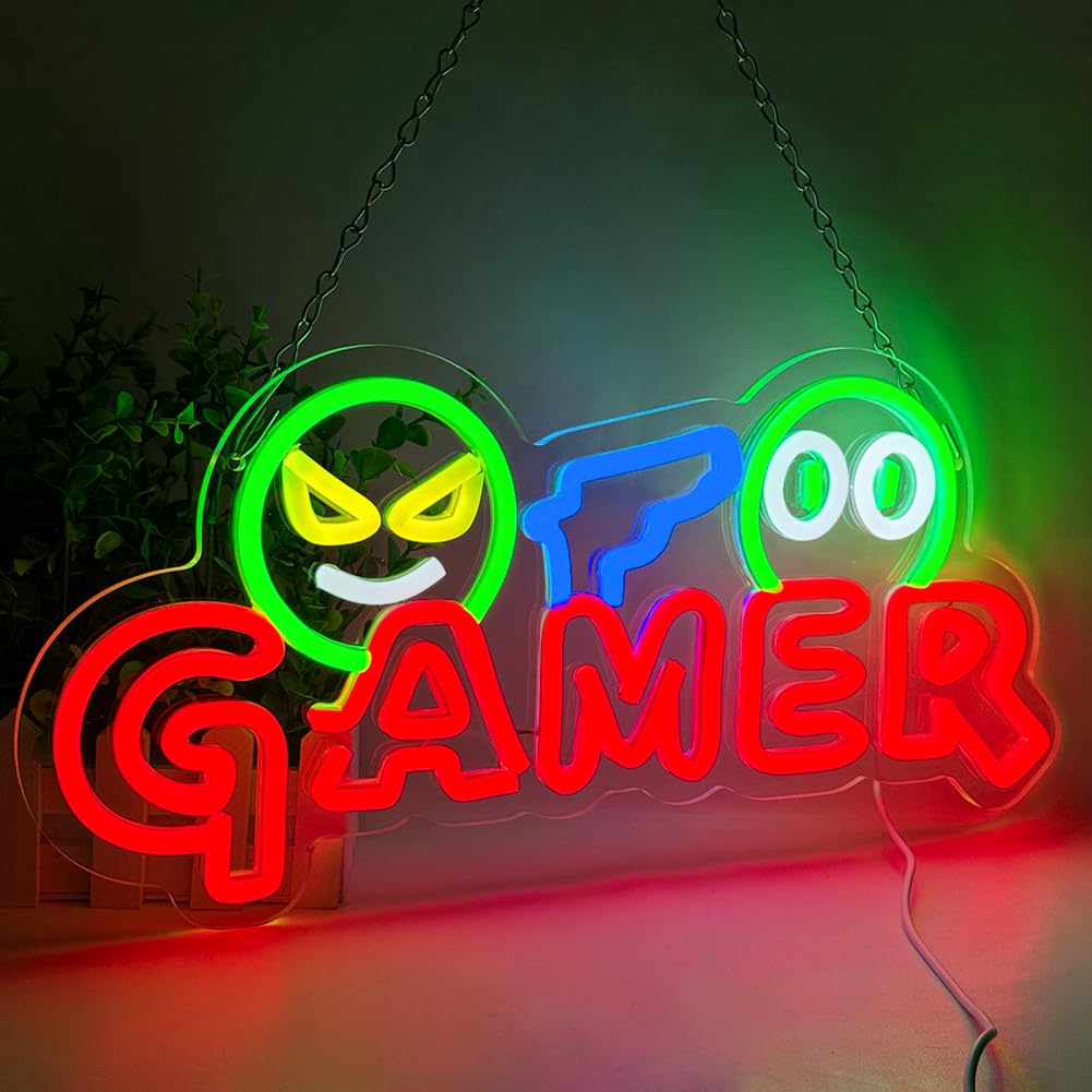 Gamer Neon Sign LED Wall Light - đánh giá và giá Lighting Decor Wedding