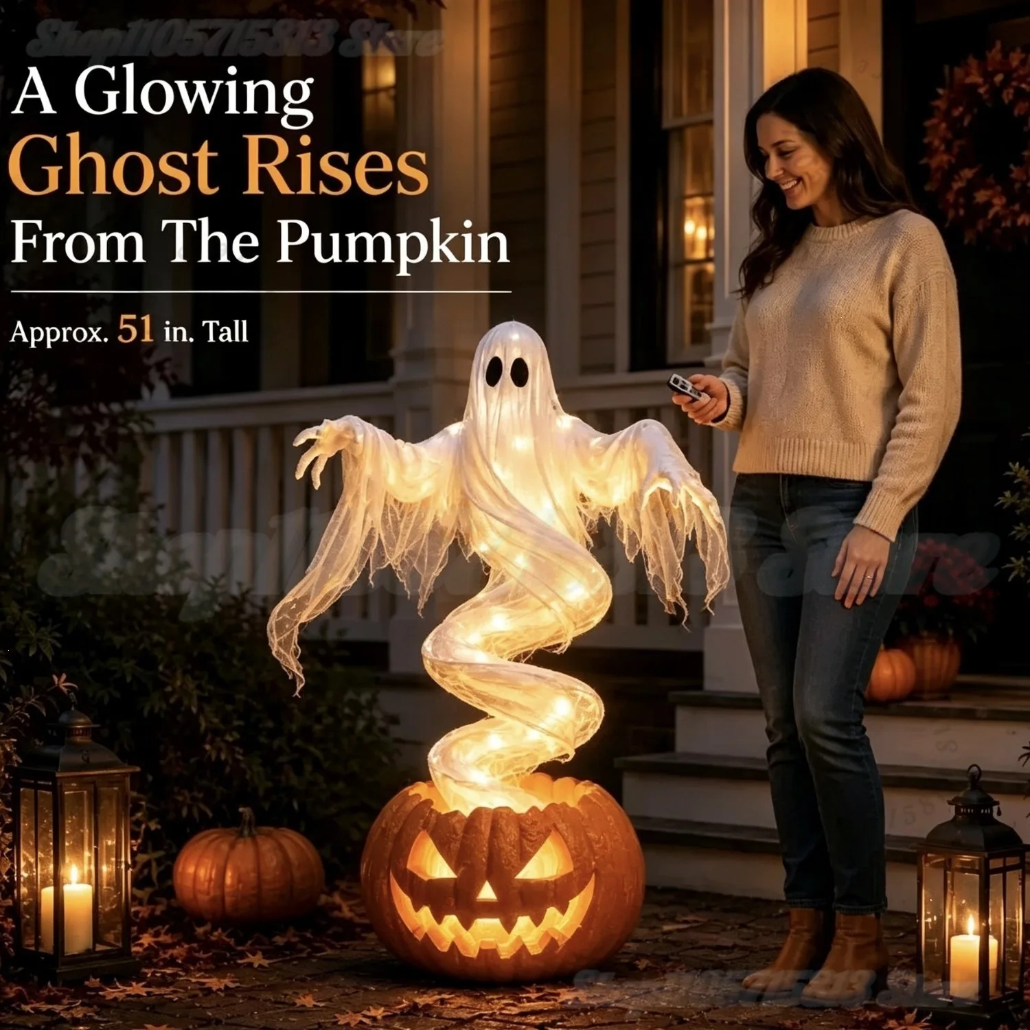 2026 Swirling Ghost Pumpkin Ya - đánh giá và giá Decor Lighting Floor Lamps