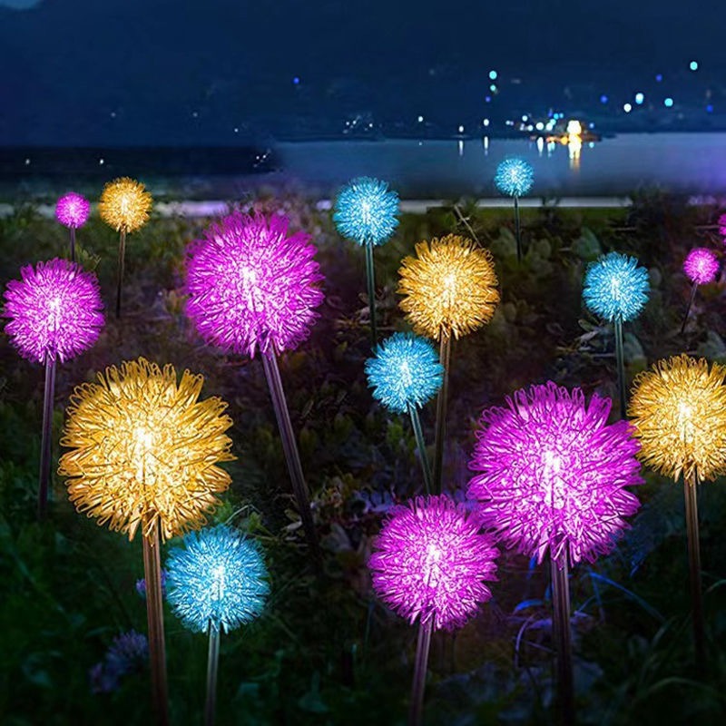 10 Combo Solar Dandelion Ball  - đánh giá và giá Lighting Decor Wedding
