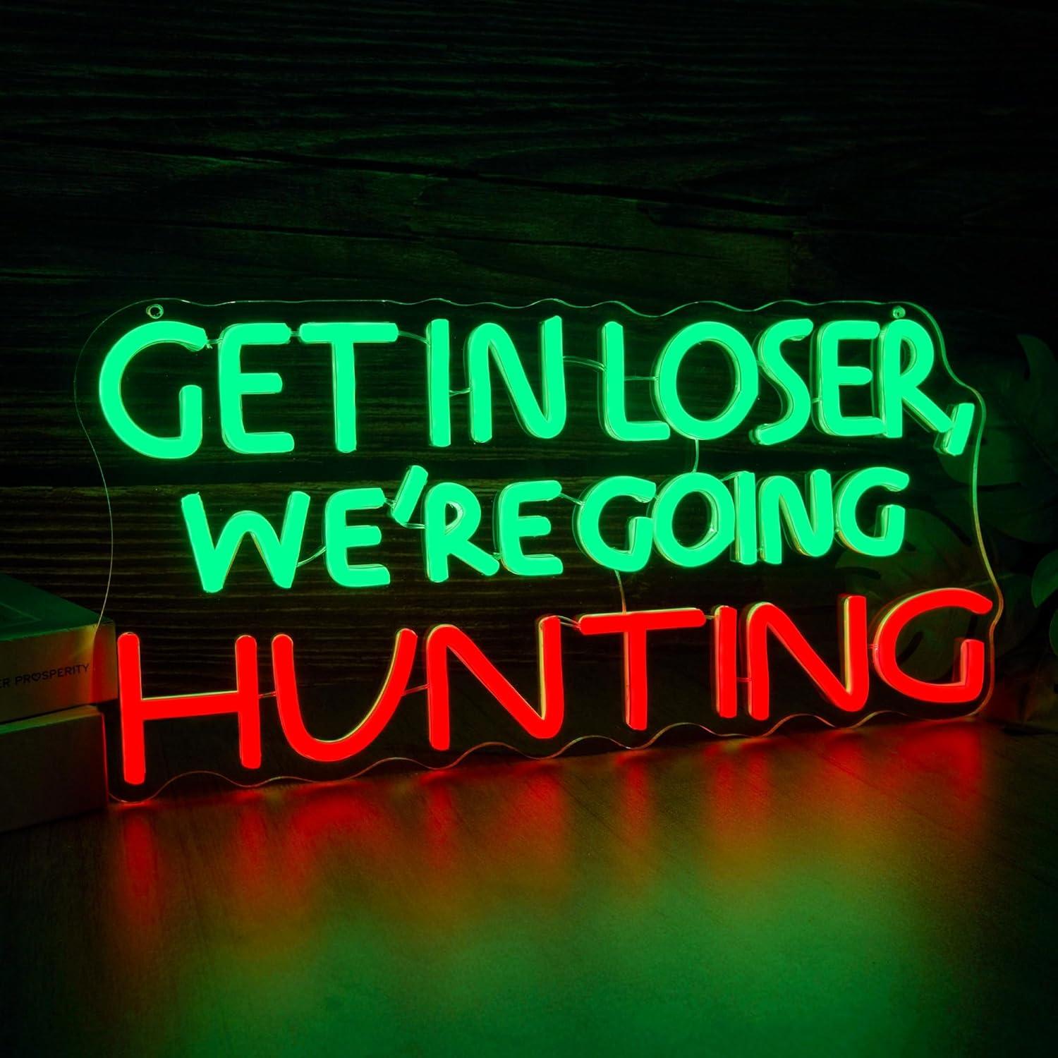 Funny Hunting Neon Sign LED Li - đánh giá và giá Lighting Decor Outdoor