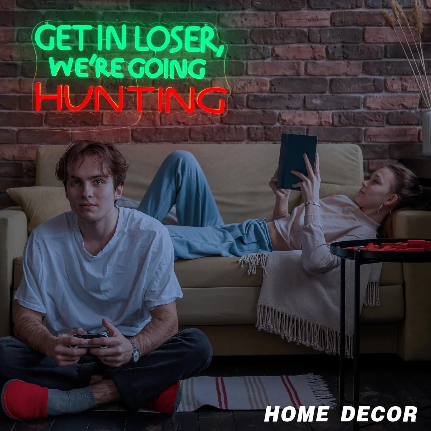 Funny Hunting Neon Sign LED Li - đánh giá và giá Lighting Decor Outdoor