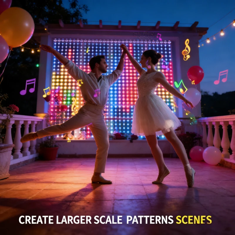 Smart 400LED Curtain Lights, M - đánh giá và giá Lighting Decor Wedding