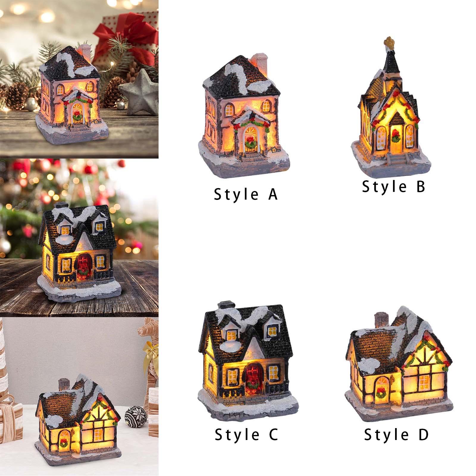 Christmas Lighted House Resin  - đánh giá và giá Lighting Decor For House