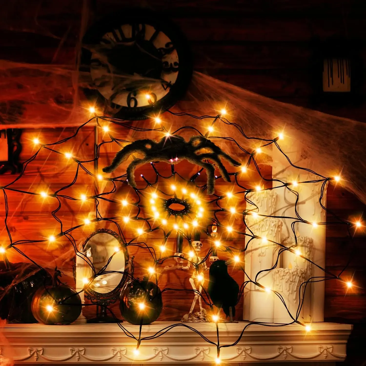Halloween LED String Light Spi - đánh giá và giá Lighting Decor For House