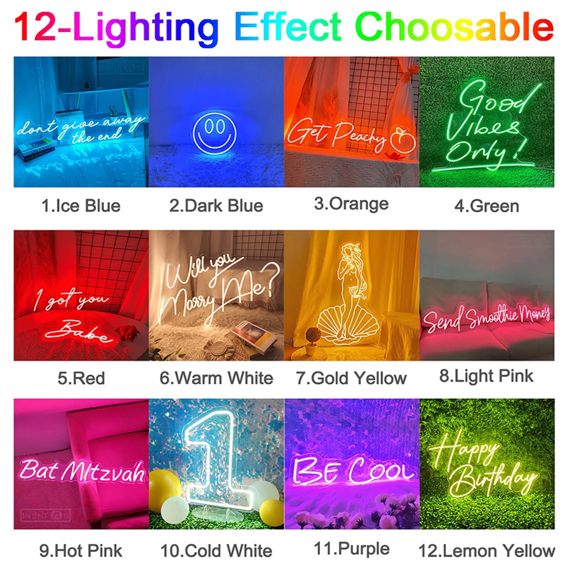 Custom Led Neon Signs LED Ligh - đánh giá và giá Lighting Decor Wedding